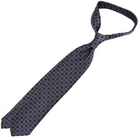Ancient Madder Silk Tie - Grey - Hand-Rolled