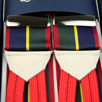 Barathea Braces - Navy / Forest / Yellow / Red