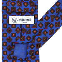 Ancient Madder Silk Tie - Madder Blue - Hand-Rolled