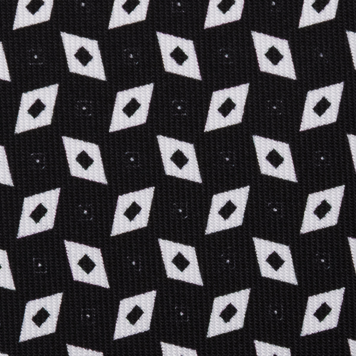 Floral Printed Silk Bespoke Tie - Black