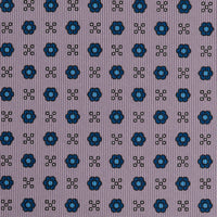 Floral Printed Silk Bespoke Tie - Grey
