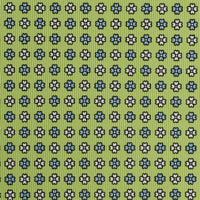 Floral Printed Silk Bespoke Tie -  Green