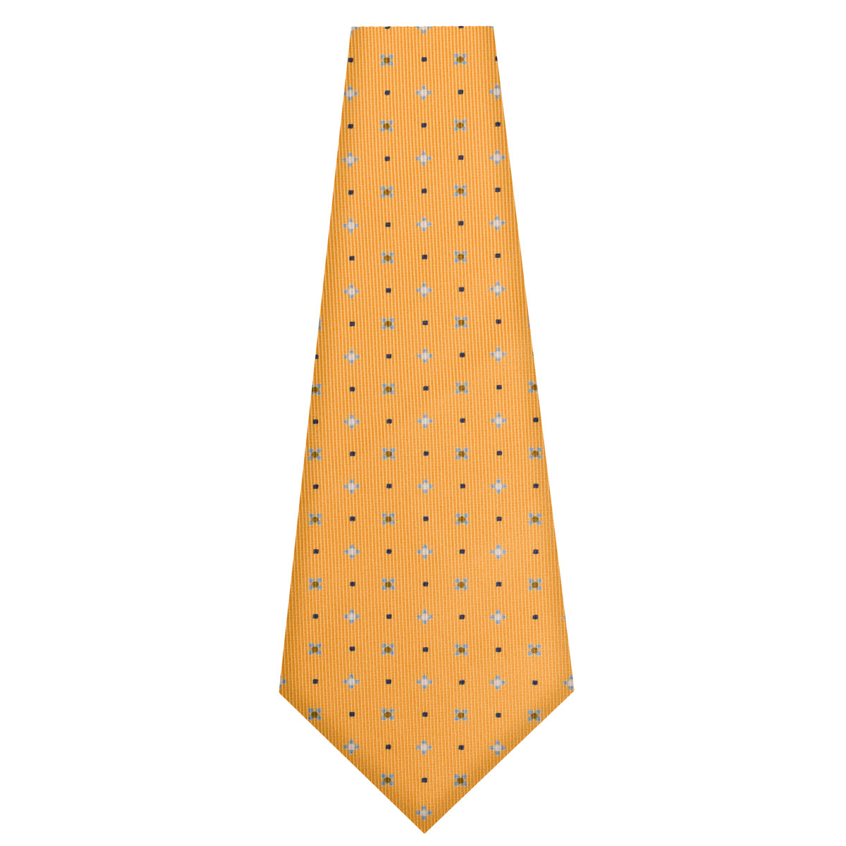 Floral Printed Silk Bespoke Tie - Honey