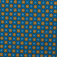 Floral Printed Silk Bespoke Tie - Blue