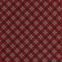 Floral Printed Silk Bespoke Tie - Burgundy
