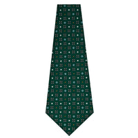 Floral Printed Silk Bespoke Tie - Forest