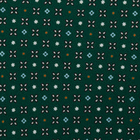 Floral Printed Silk Bespoke Tie - Forest