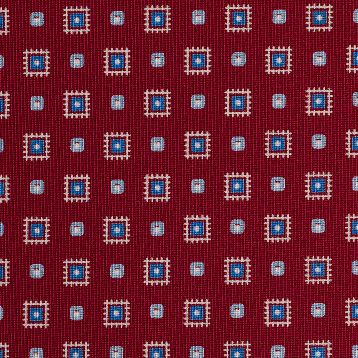 Floral Printed Silk Bespoke Tie - Red