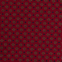 Floral Printed Silk Bespoke Tie - Burgundy