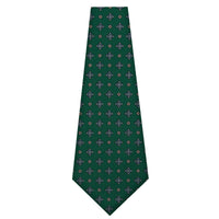 Floral Printed Silk Bespoke Tie - Forest