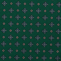 Floral Printed Silk Bespoke Tie - Forest