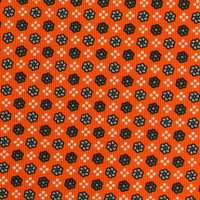 Floral Printed Silk Bespoke Tie - Orange