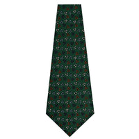 Floral Printed Silk Bespoke Tie - Forest