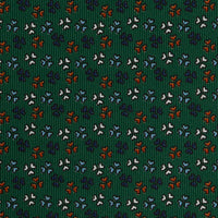 Floral Printed Silk Bespoke Tie - Forest