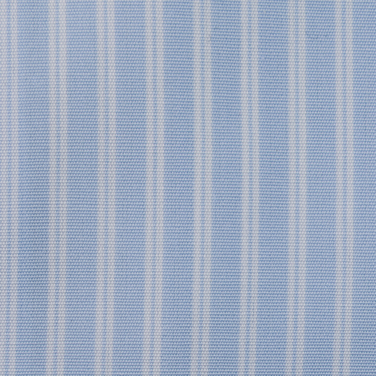 Poplin Semi Spread Shirt - Light Blue - Reverse Stripe
