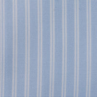 Poplin Semi Spread Shirt - Light Blue - Reverse Stripe