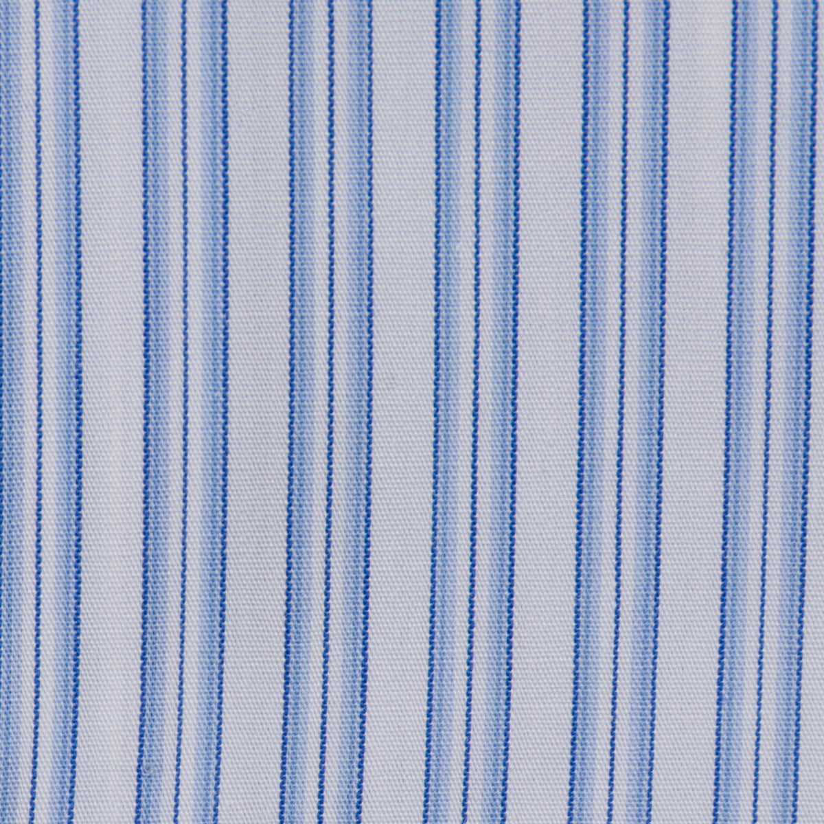 Poplin Semi Spread Shirt - Light Blue - Ticking Stripe
