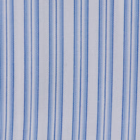 Poplin Semi Spread Shirt - Light Blue - Ticking Stripe