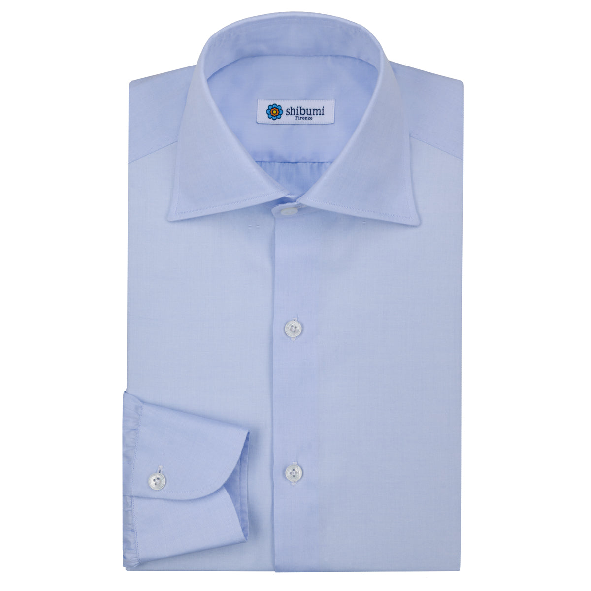 Soft Oxford Semi Spread Shirt - Light Blue