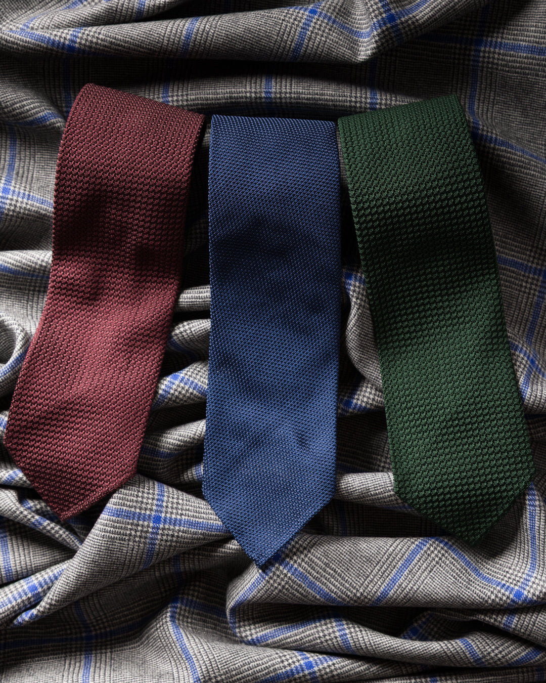 3x Plain Grenadine Ties - Colors Selectable