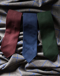 3x Plain Grenadine Ties - Colors Selectable