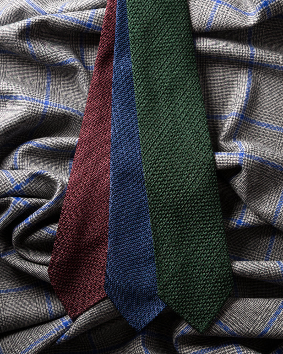3x Plain Grenadine Ties - Colors Selectable