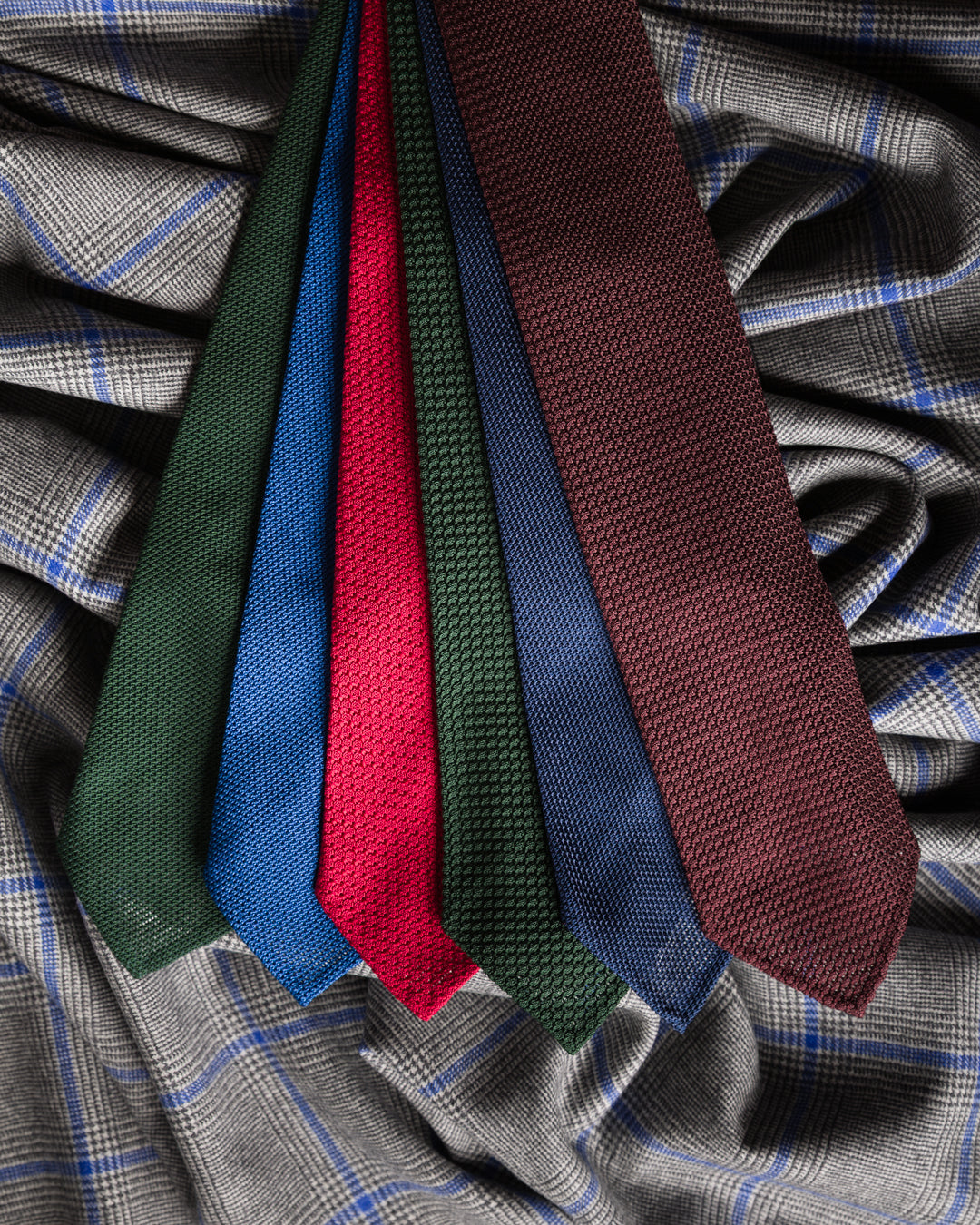3x Plain Grenadine Ties - Colors Selectable