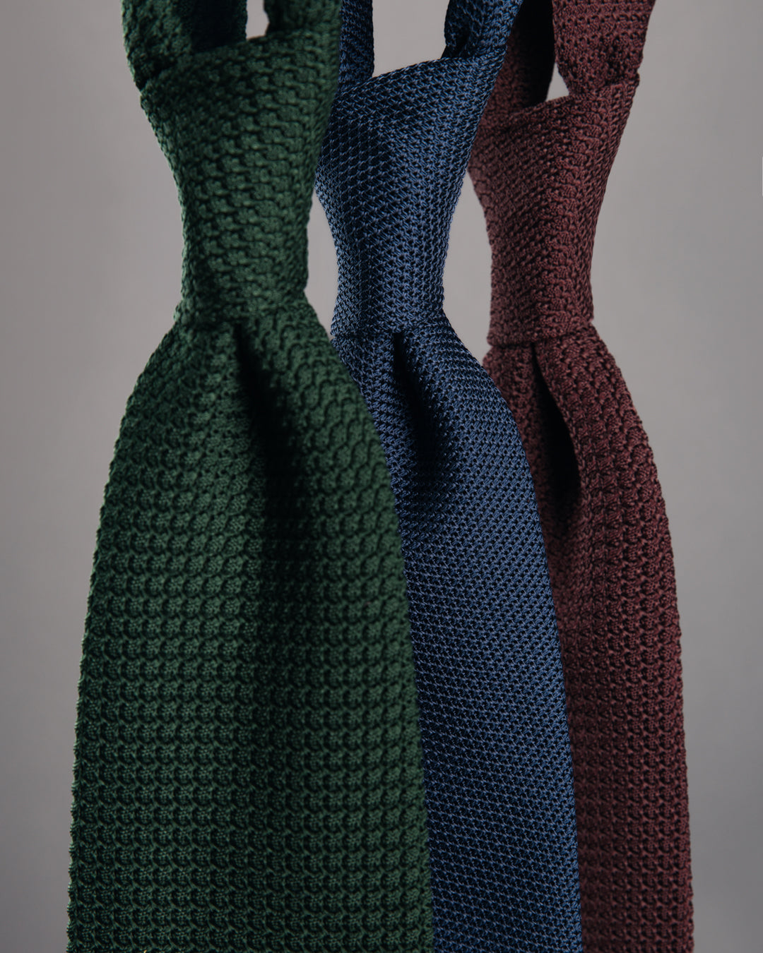 3x Plain Grenadine Ties - Colors Selectable