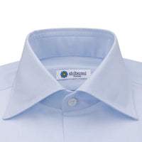 Poplin Semi Spread Shirt - Pale Blue