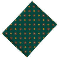 Floral Printed Silk Cardholder / Wallet - Forest