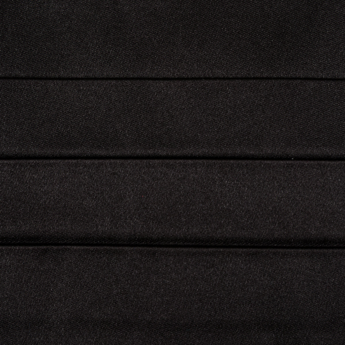 Satin Cummerbund - Black - Silk