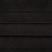 Satin Cummerbund - Black - Silk