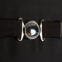 Satin Cummerbund - Black - Silk
