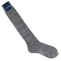 Knee Socks - Ribbed - Plumb - Linen