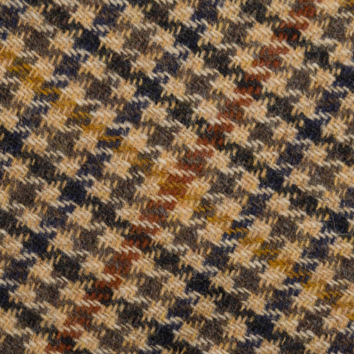 James Crowther Checked Bespoke Wool Tie - Multicolor