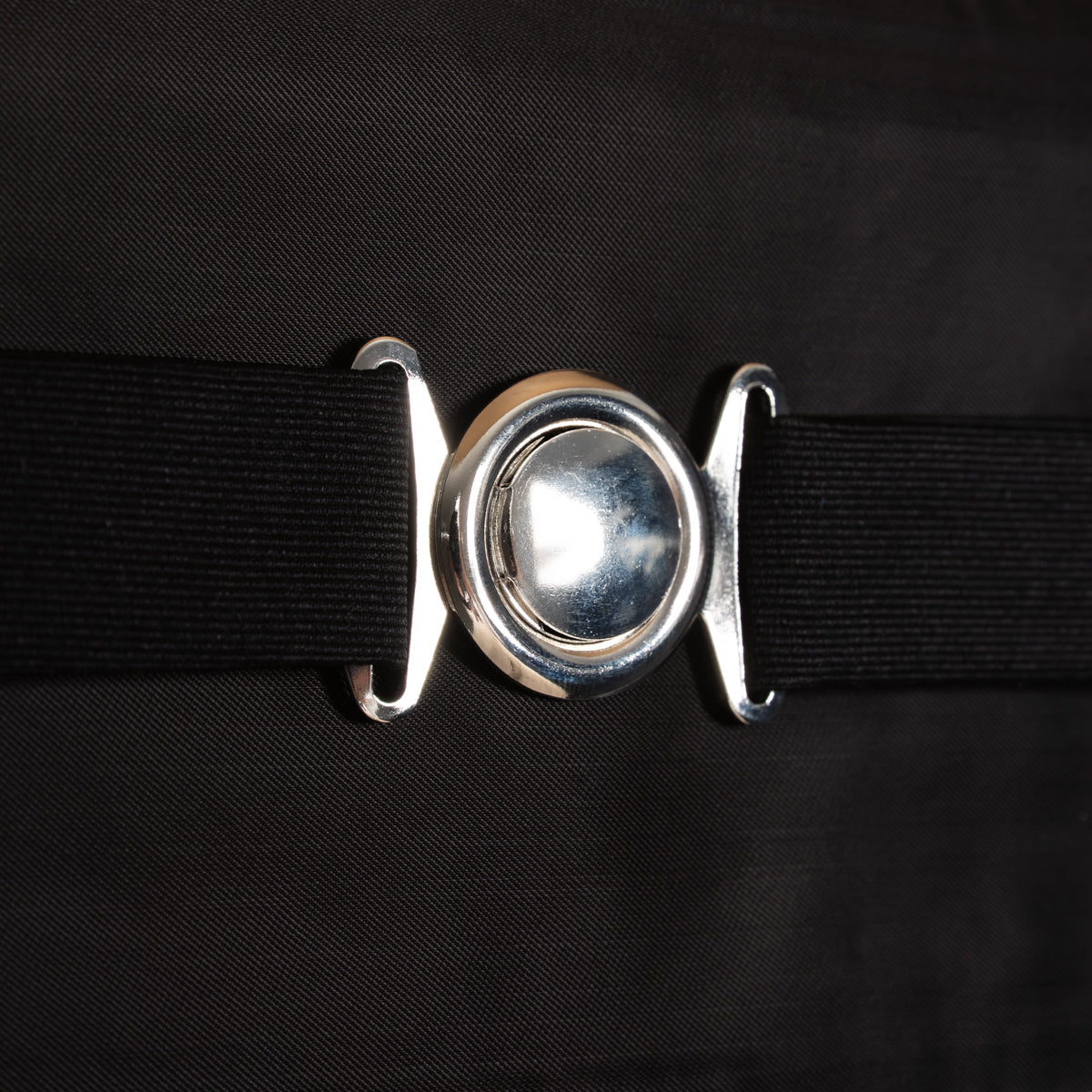 Grosgrain Cummerbund - Black - Silk