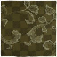 Vintage Kimono Silk Pocket Square - Olive