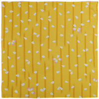 Vintage Kimono Silk Pocket Square - Yellow