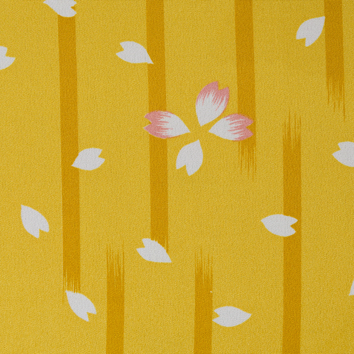 Vintage Kimono Silk Pocket Square - Yellow
