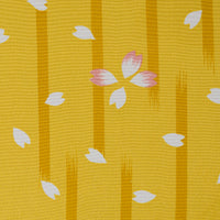 Vintage Kimono Silk Pocket Square - Yellow