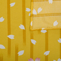 Vintage Kimono Silk Pocket Square - Yellow