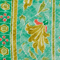 Vintage Kimono Silk Pocket Square - Green