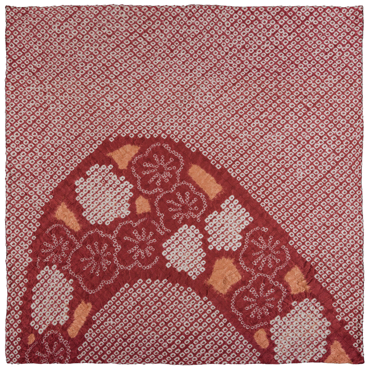Vintage Kimono Silk Pocket Square - Cherry