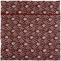 Vintage Kimono Silk Pocket Square - Burgundy