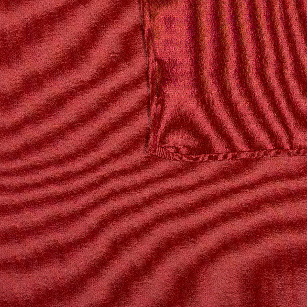 Vintage Kimono Silk Pocket Square - Red