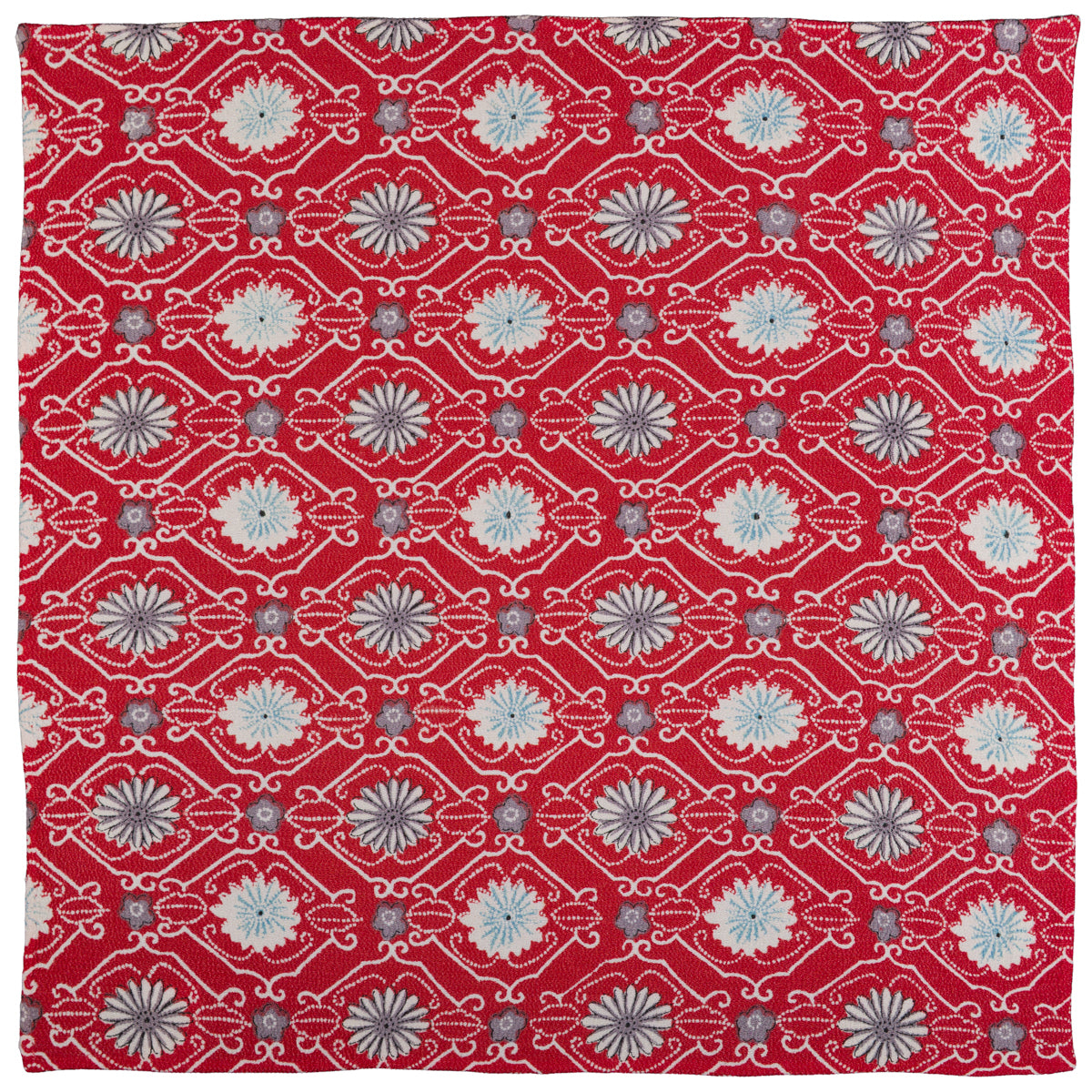 Vintage Kimono Silk Pocket Square - Cherry