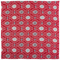 Vintage Kimono Silk Pocket Square - Cherry