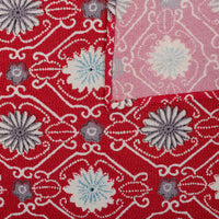 Vintage Kimono Silk Pocket Square - Cherry
