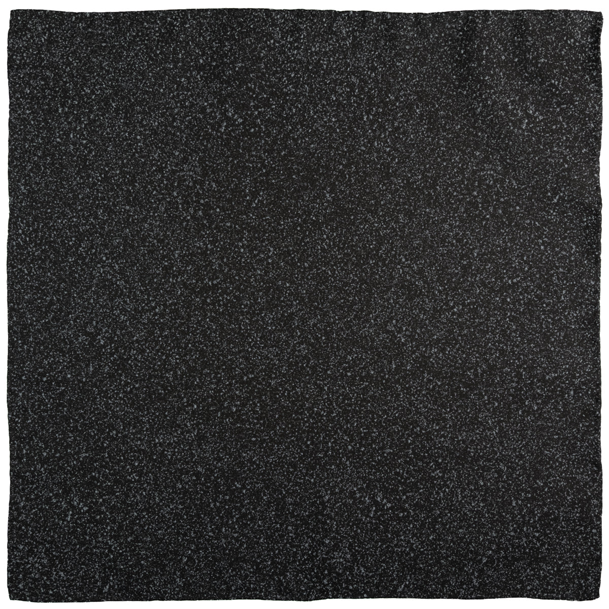 Vintage Kimono Silk Pocket Square - Black