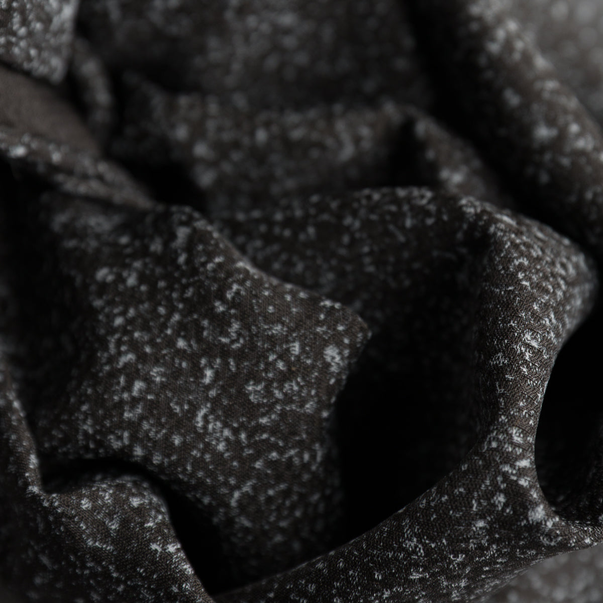 Vintage Kimono Silk Pocket Square - Black